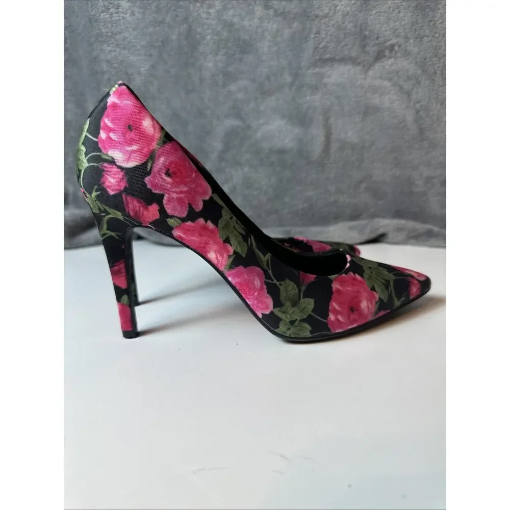 Women’s‎ Pink Floral Print Heels By Christian Soriano Size 7
